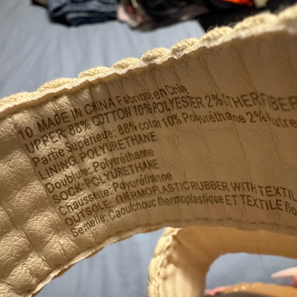 American Eagle Outfitters Cream Woven Sandals - Picture 3 of 4